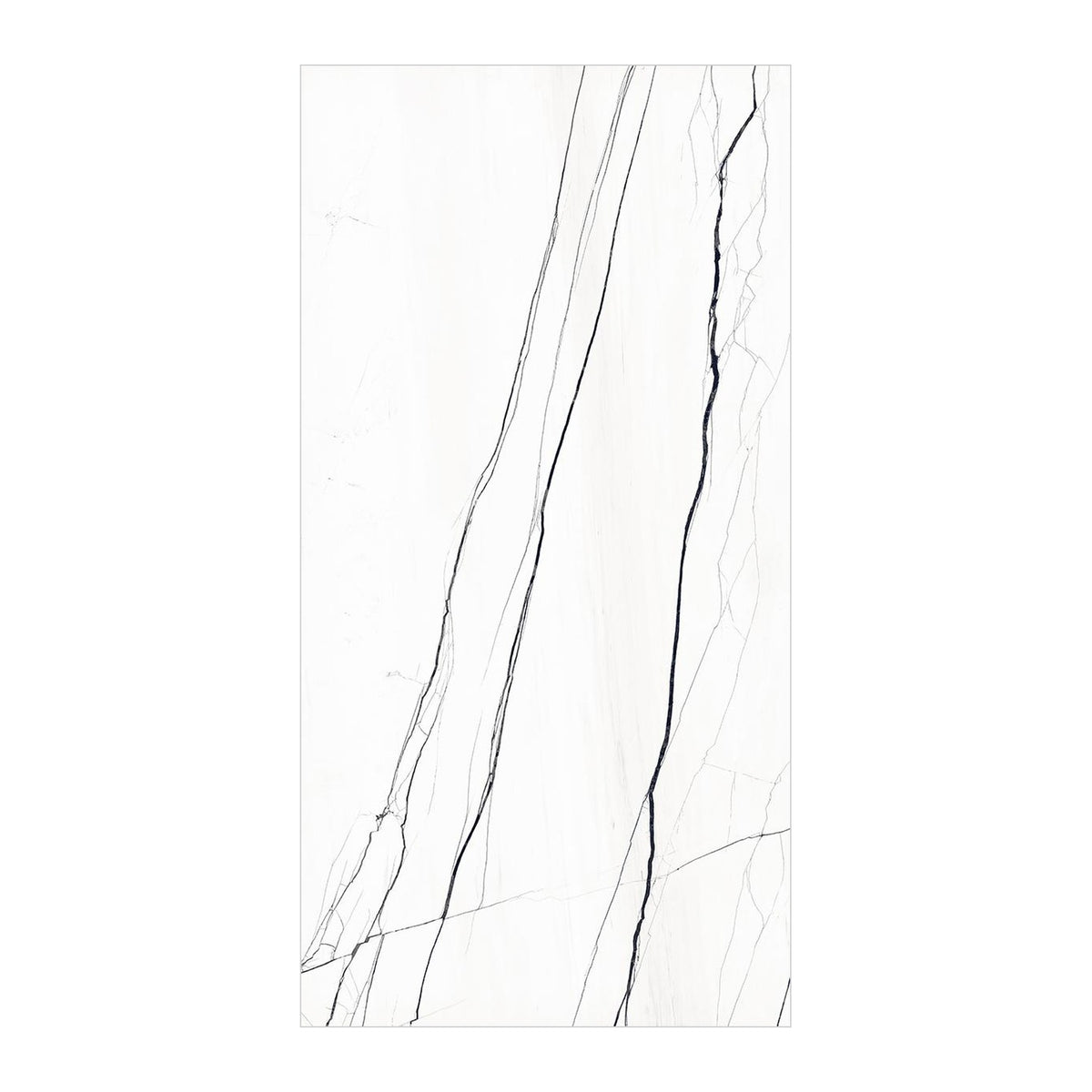 RAK Venato Marble White Full Lappato Marble-Effect Porcelain Tile 60x120cm — Clearance Pallet Deal — tile face