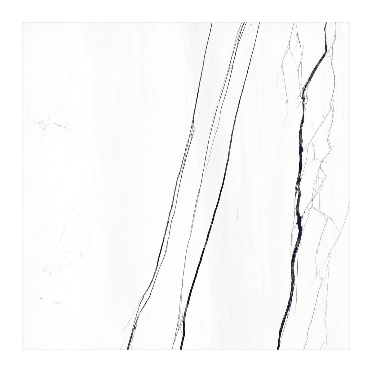 RAK Venato Marble White Polished Marble-Effect Porcelain Slab 120x240cm — Clearance Pallet Deal — tile face