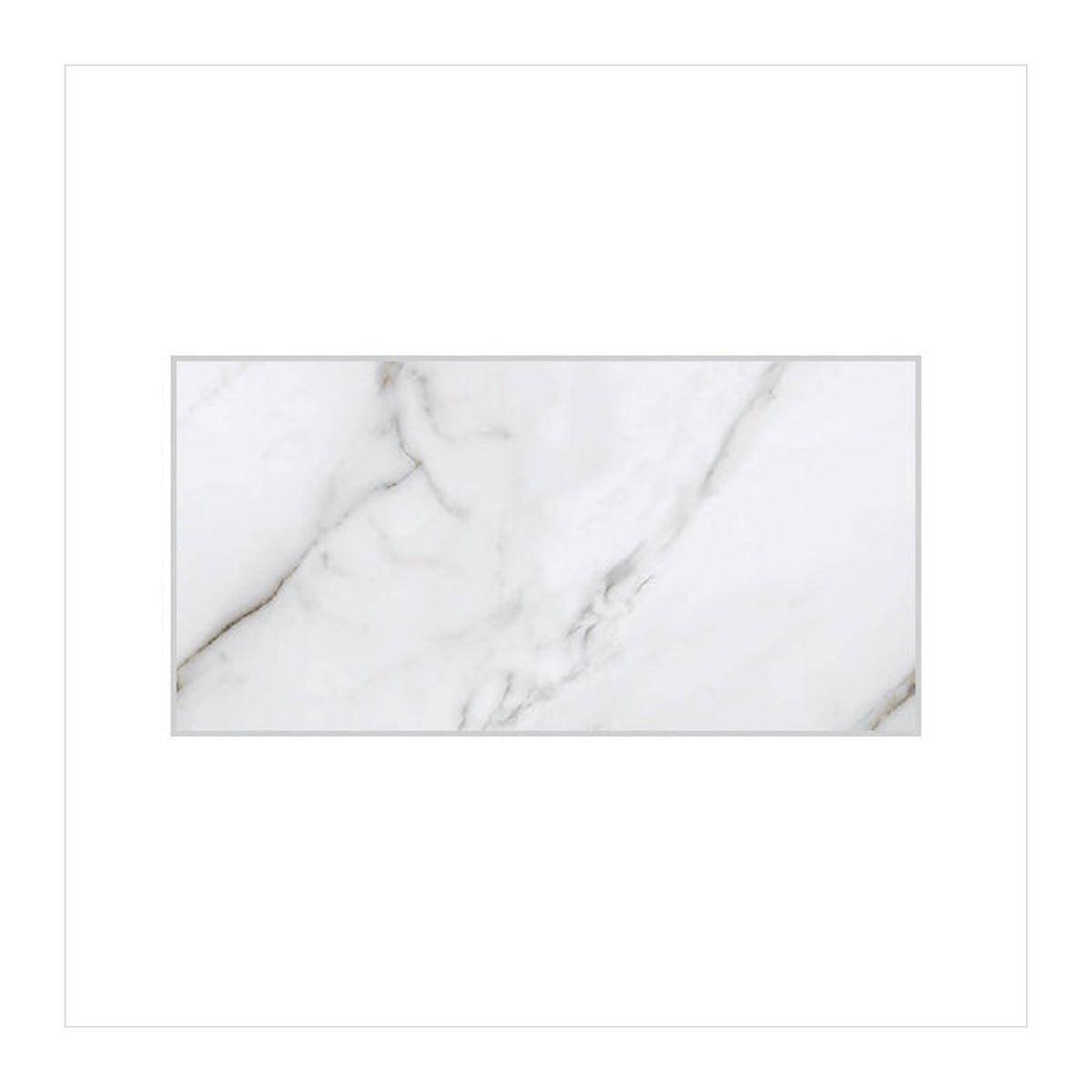 RAK Versilia White Matt Marble-Effect Porcelain Slab 120x240cm — Clearance Pallet Deal — tile face