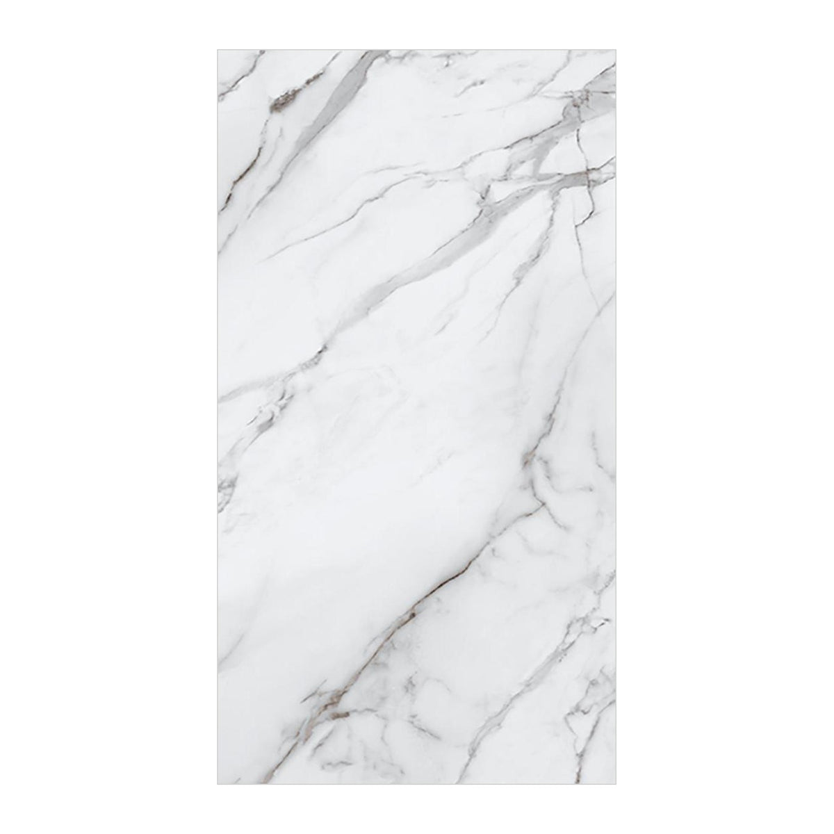 RAK Versilia White Matt Marble-Effect Porcelain Tile 120x120cm — Clearance Pallet Deal — tile face