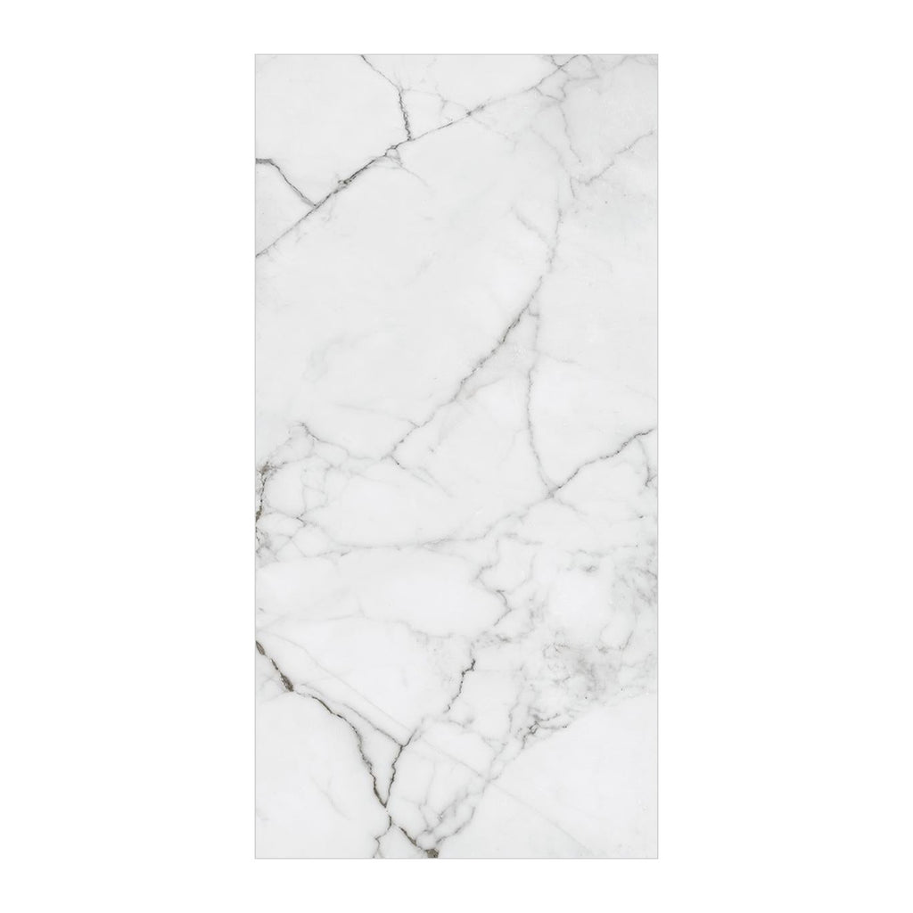 RAK Versilia White Matt Marble-Effect Porcelain Tile 120x120cm — Clearance Pallet Deal — tile face