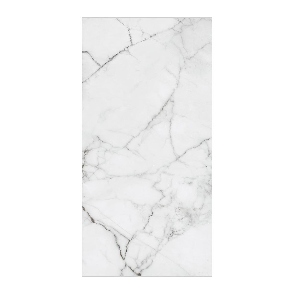 RAK Versilia White Matt Marble-Effect Porcelain Tile 120x120cm — Clearance Pallet Deal — tile face