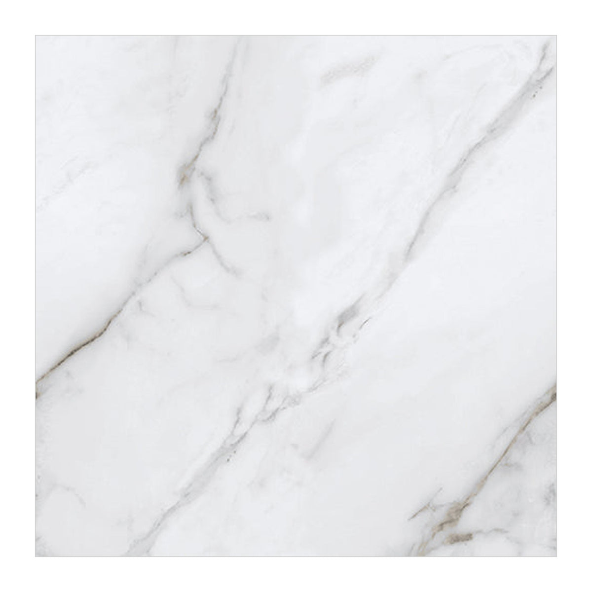 RAK Versilia White Polished Marble-Effect Porcelain Tile 60x120cm — Clearance Pallet Deal — tile face