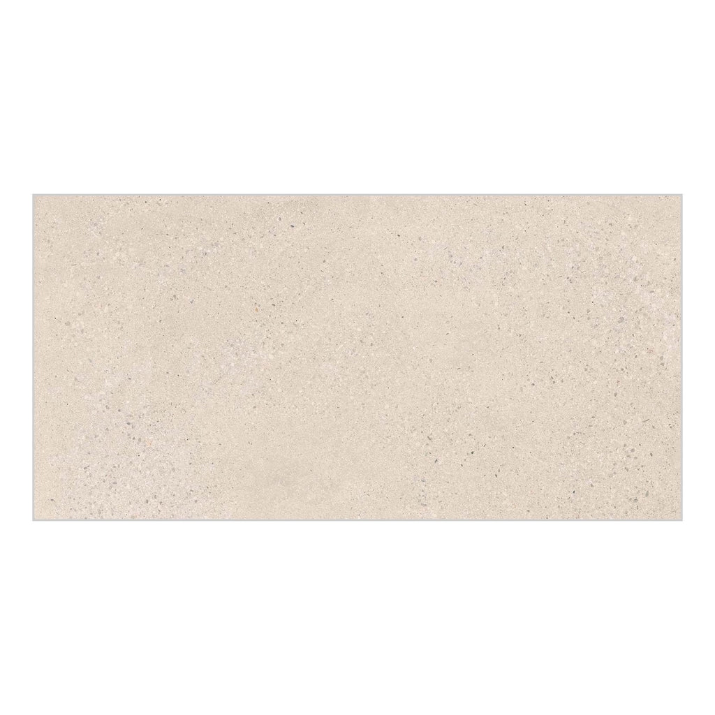 Reverie Ivory Matt Concrete-Effect Porcelain Tile — tile face