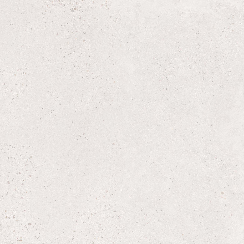 Reverie White Matt Concrete-Effect Porcelain Tile