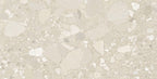 Flat lay of the Roca Beige Terrazzo tile showing stone-effect detailing and subtle variations.