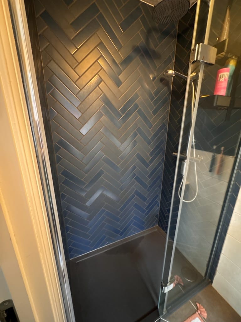 Serene Blue Glossy Ceramic Metro Wall Tile - 6x25cm