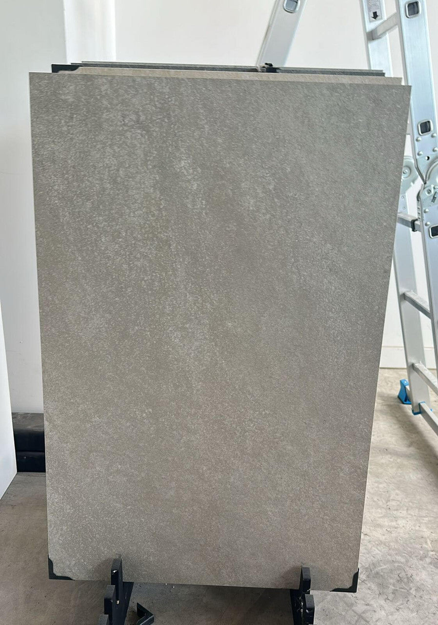 Close-up of sheffield stone effect porcelain paving slab texture