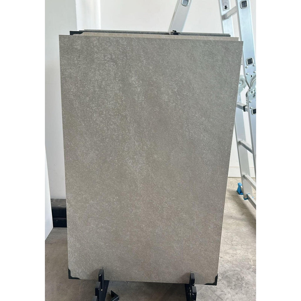Close-up of sheffield stone effect porcelain paving slab texture