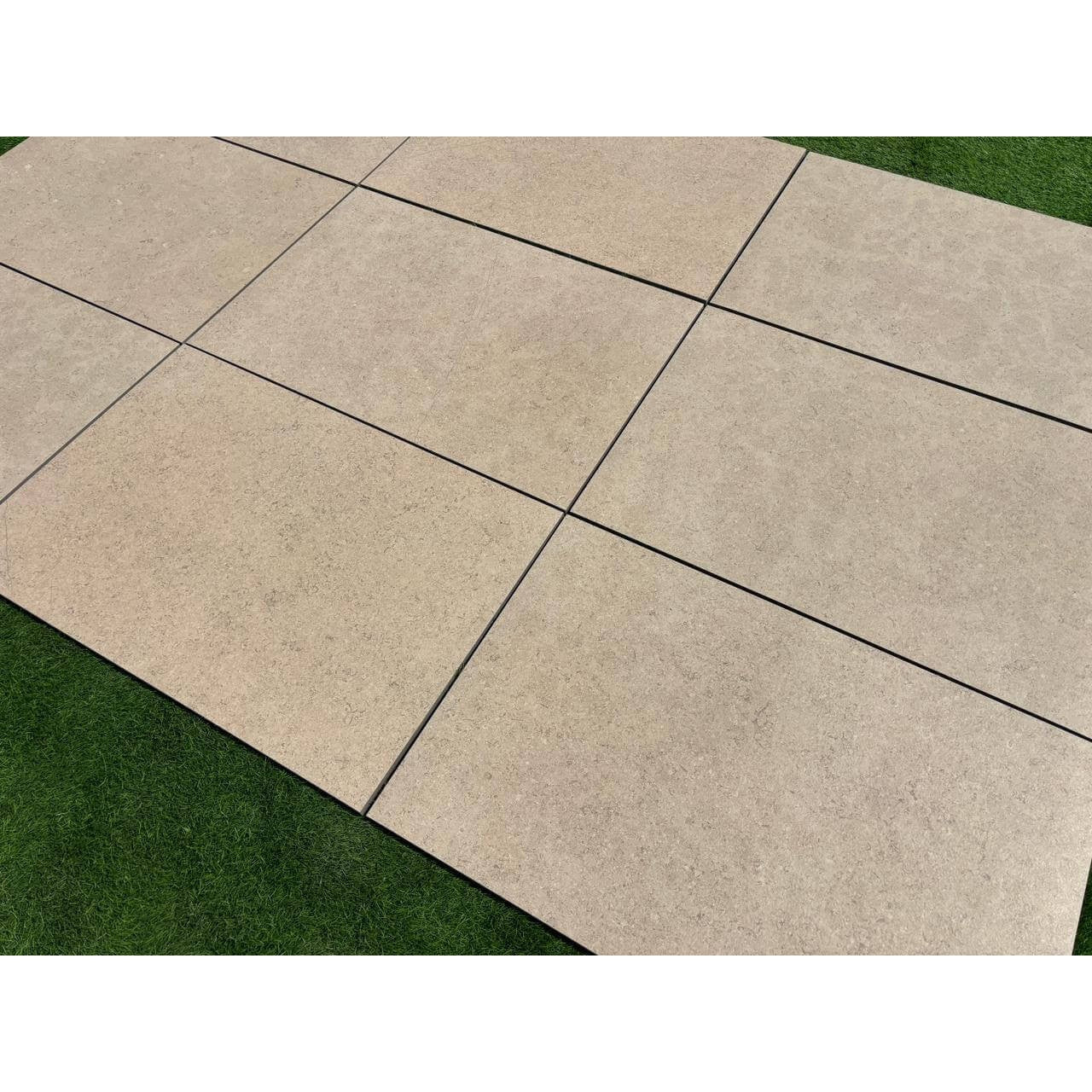 Sinai pearl textured outdoor porcelain paving tiles 900x600mm