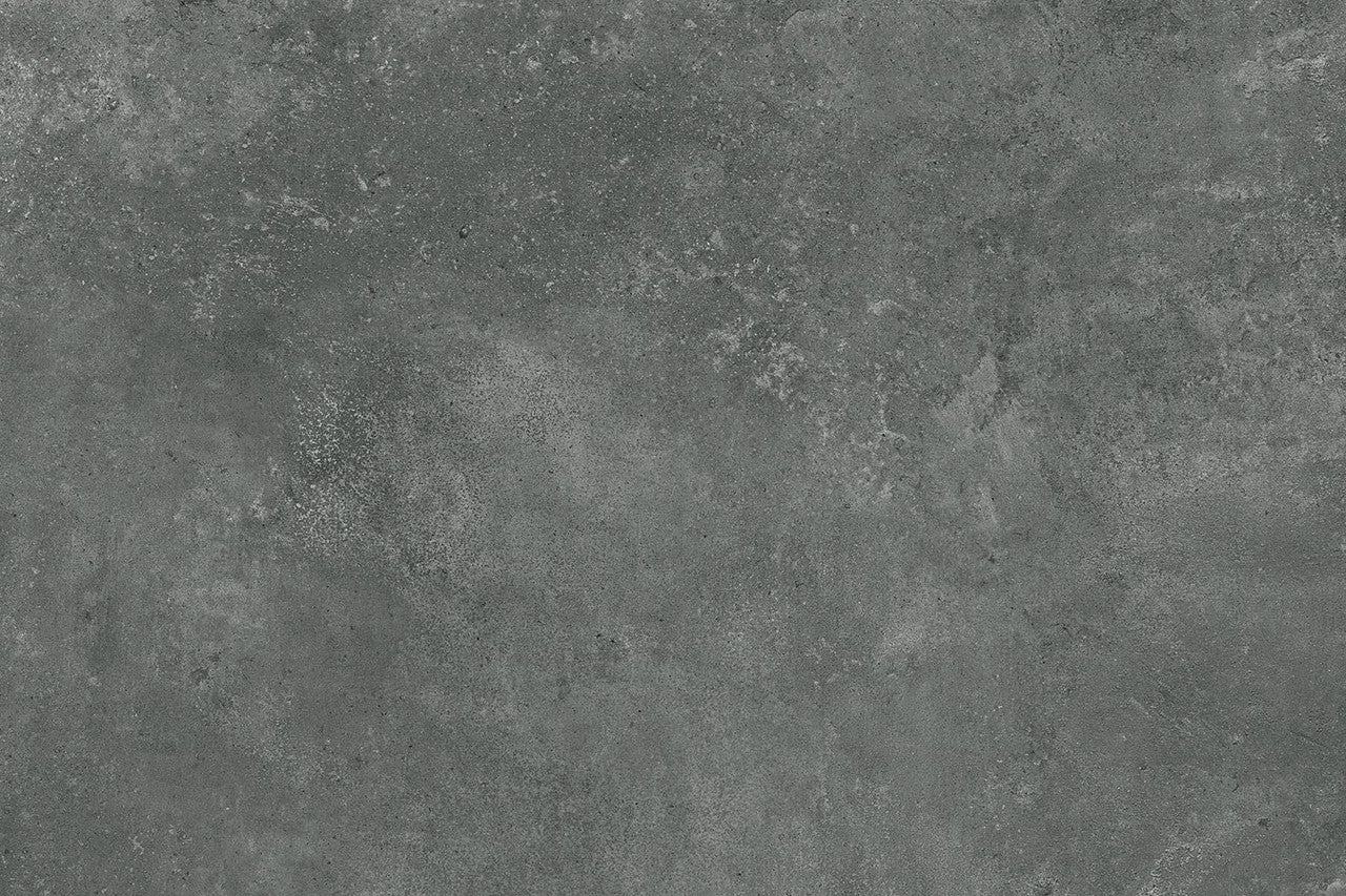 Close-up view of Slater Dark Grey Outdoor Tile showcasing its textured surface and deep grey tone.