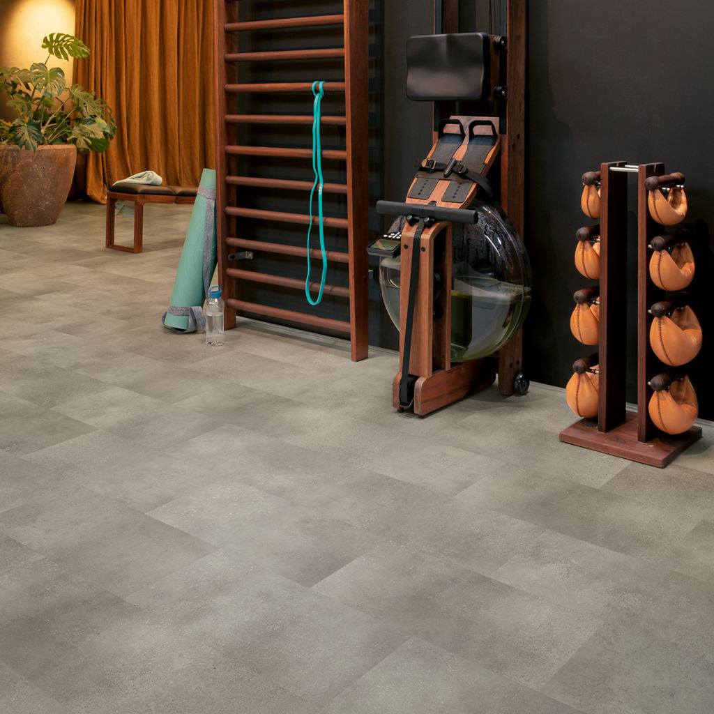 Quick-Step Alpha Vinyl Oro Concrete Rock AVSTU40234 - Premium Quick-Step collection featuring luxury vinyl tile flooring with waterproof technology and easy click-fit installation