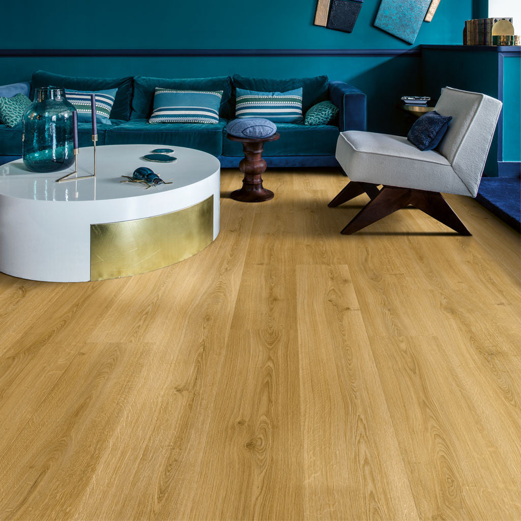 Quick-Step Alpha Bloom – Botanic Smoked Oak LVT Flooring (AVMPU40238) - Premium Alpha Bloom collection featuring oak luxury vinyl tile flooring with waterproof technology and easy click-fit installation