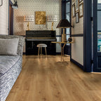 Quick‑Step Majestic Desert Oak Warm Natural 9.5mm Laminate Flooring (MJ3551) - Premium Quick-Step collection featuring oak luxury vinyl tile flooring with waterproof technology and easy click-fit installation