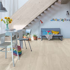Quick‑Step Majestic Valley Oak Light Beige 9.5mm Laminate Flooring (MJ3554) - Premium Quick-Step collection featuring oak luxury vinyl tile flooring with waterproof technology and easy click-fit installation