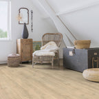 Quick‑Step Majestic Woodland Oak Beige 9.5mm Laminate Flooring (MJ3545) - Premium Quick-Step collection featuring oak luxury vinyl tile flooring with waterproof technology and easy click-fit installation