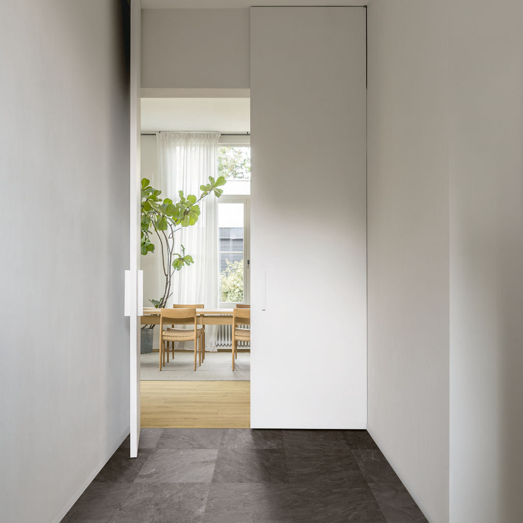 Quick‑Step Muse Grey Slate MUS5493 8mm Laminate Flooring (MUS5493) - Premium Quick-Step collection featuring grey luxury vinyl tile flooring with waterproof technology and easy click-fit installation
