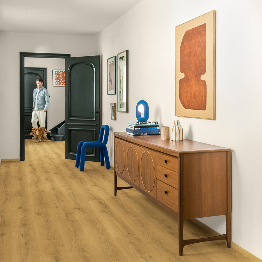 Quick-Step Classic Light Classic Oak CLM5787 8mm Laminate Flooring (CLM5787) - Premium Quick-Step collection featuring oak luxury vinyl tile flooring with waterproof technology and easy click-fit installation