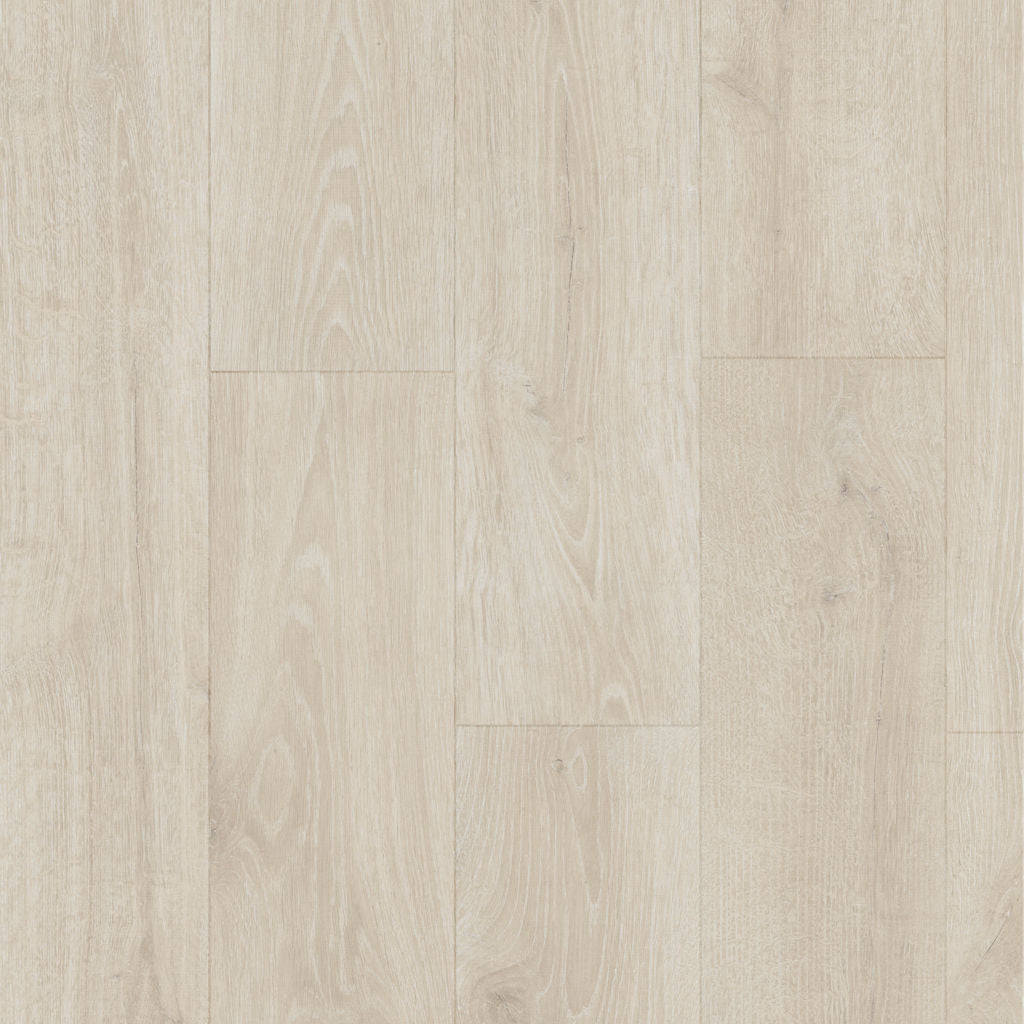 Quick‑Step Majestic Woodland Oak Light Grey 9.5mm Laminate Flooring (MJ3547) - Premium Quick-Step collection featuring oak luxury vinyl tile flooring with waterproof technology and easy click-fit installation