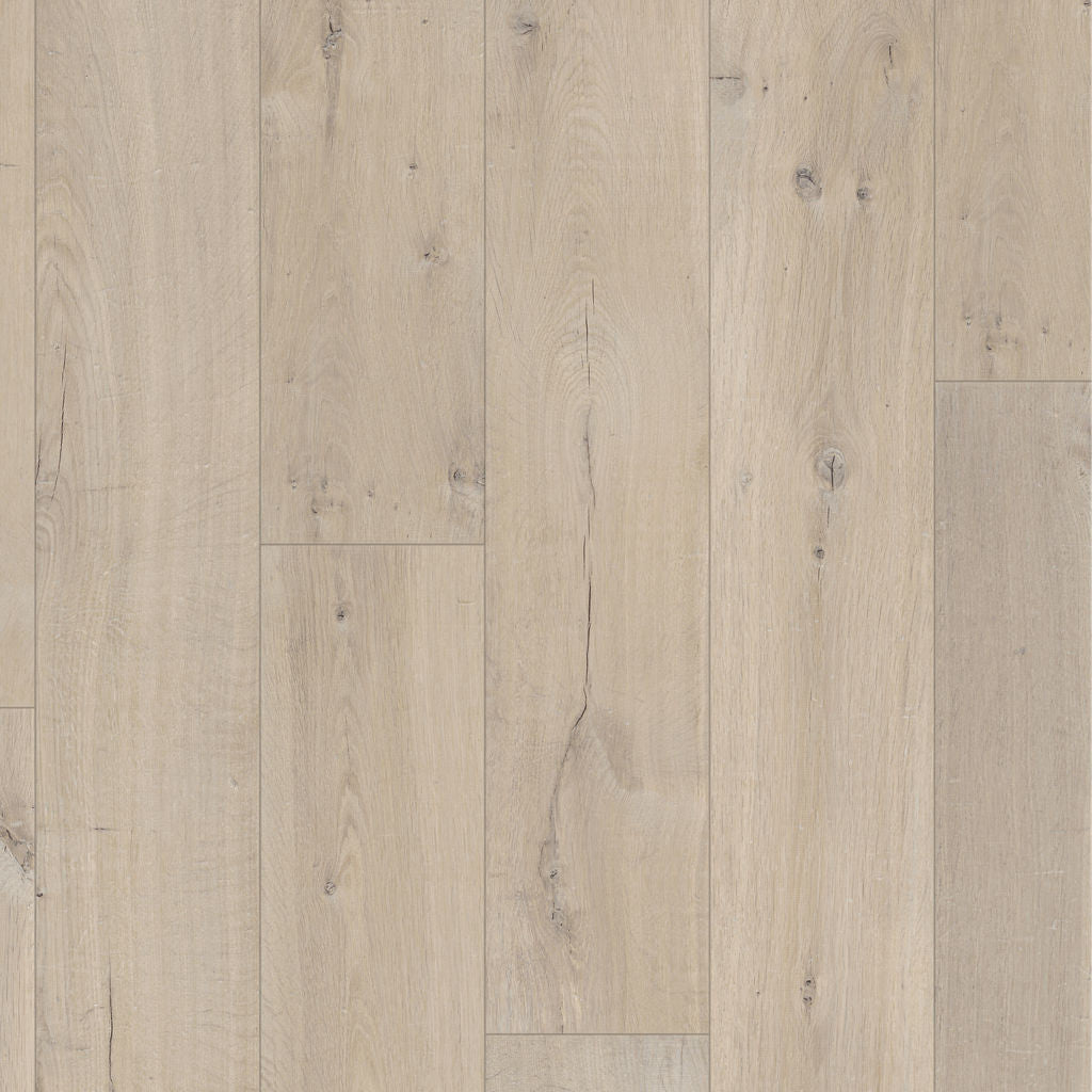 Quick-Step Impressive Soft Oak Light 8mm Laminate Flooring (IM1854) - Premium Impressive collection featuring oak luxury vinyl tile flooring with waterproof technology and easy click-fit installation