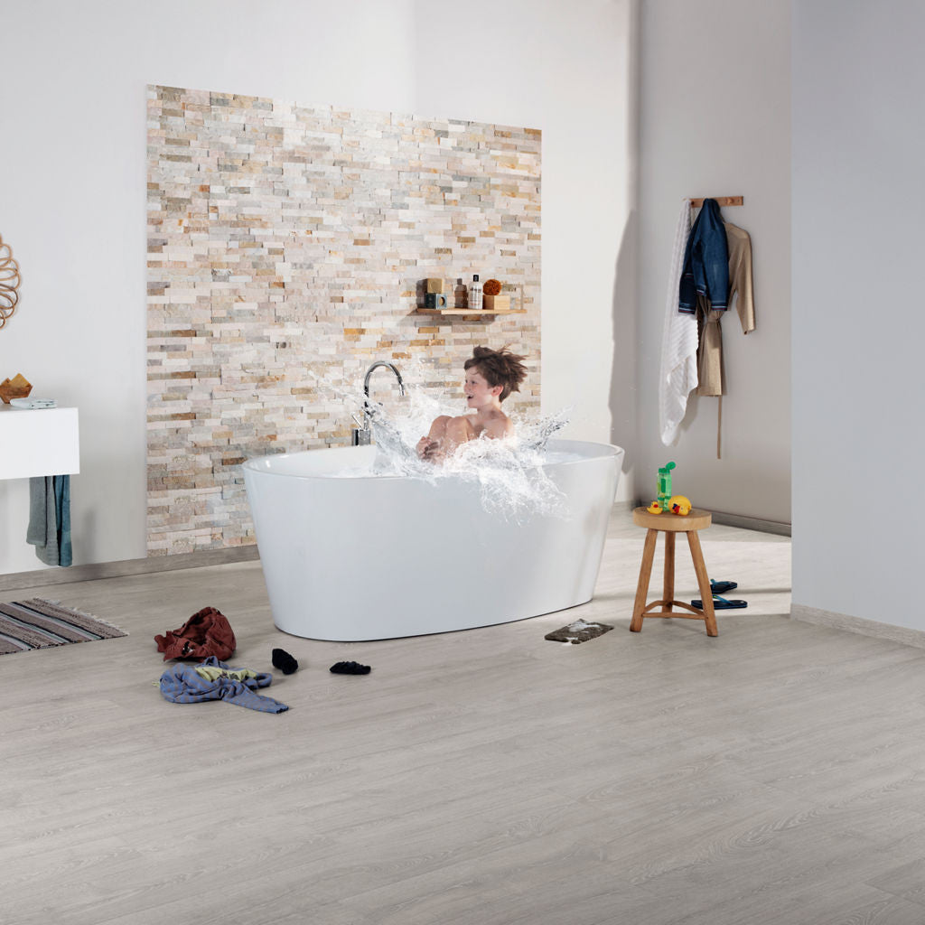 Quick-Step Impressive Ultra Patina Oak Grey IMU3560 12mm Laminate Flooring 9.5mm Laminate Flooring (IMU3560) - Premium Impressive collection featuring oak luxury vinyl tile flooring with waterproof technology and easy click-fit installation