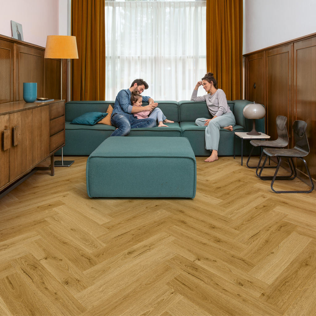 Quick-Step Alpha Vinyl Ciro Botanic Smoked Oak AVHBU40363 - Premium Quick-Step collection featuring oak luxury vinyl tile flooring with waterproof technology and easy click-fit installation