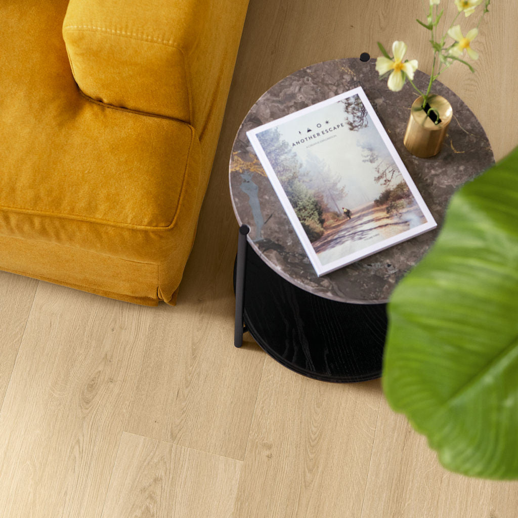 Quick-Step Alpha Bloom – Botanic Beige LVT Flooring (AVMPU40236) - Premium Alpha Bloom collection featuring beige luxury vinyl tile flooring with waterproof technology and easy click-fit installation