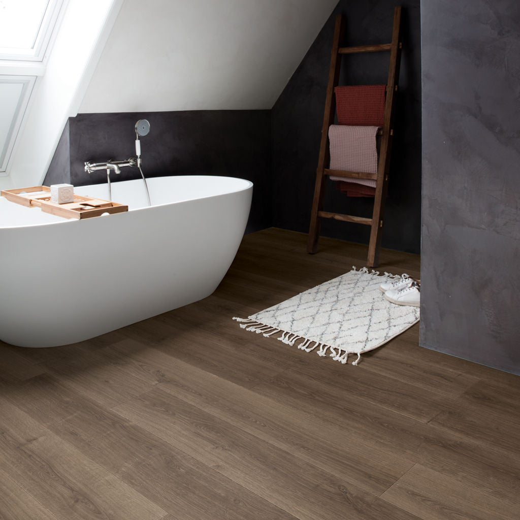 Quick-Step Capture Brushed Oak Brown SIG4766 9mm Laminate Flooring (SIG4766) - Premium Quick-Step collection featuring oak luxury vinyl tile flooring with waterproof technology and easy click-fit installation