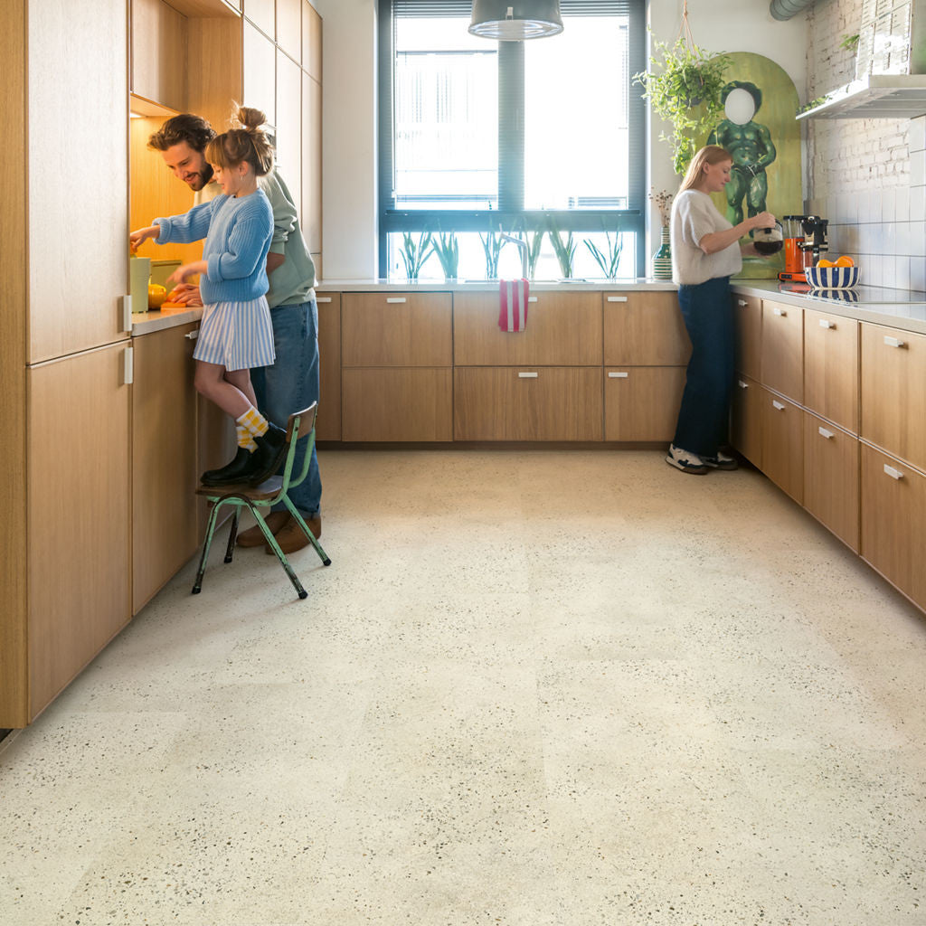 Quick-Step Alpha Vinyl Illume Pebble Concrete AVMTU40276 - Premium Quick-Step collection featuring luxury vinyl tile flooring with waterproof technology and easy click-fit installation