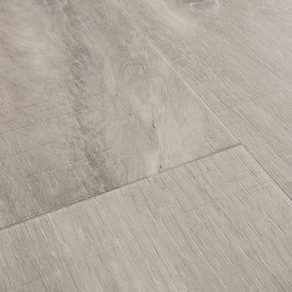 Quick-Step Alpha Vinyl Blos – Canyon Oak Grey With Saw Cuts Rigid Vinyl Flooring (AVSPU40030) - Premium Quick-Step collection featuring oak luxury vinyl tile flooring with waterproof technology and easy click-fit installation