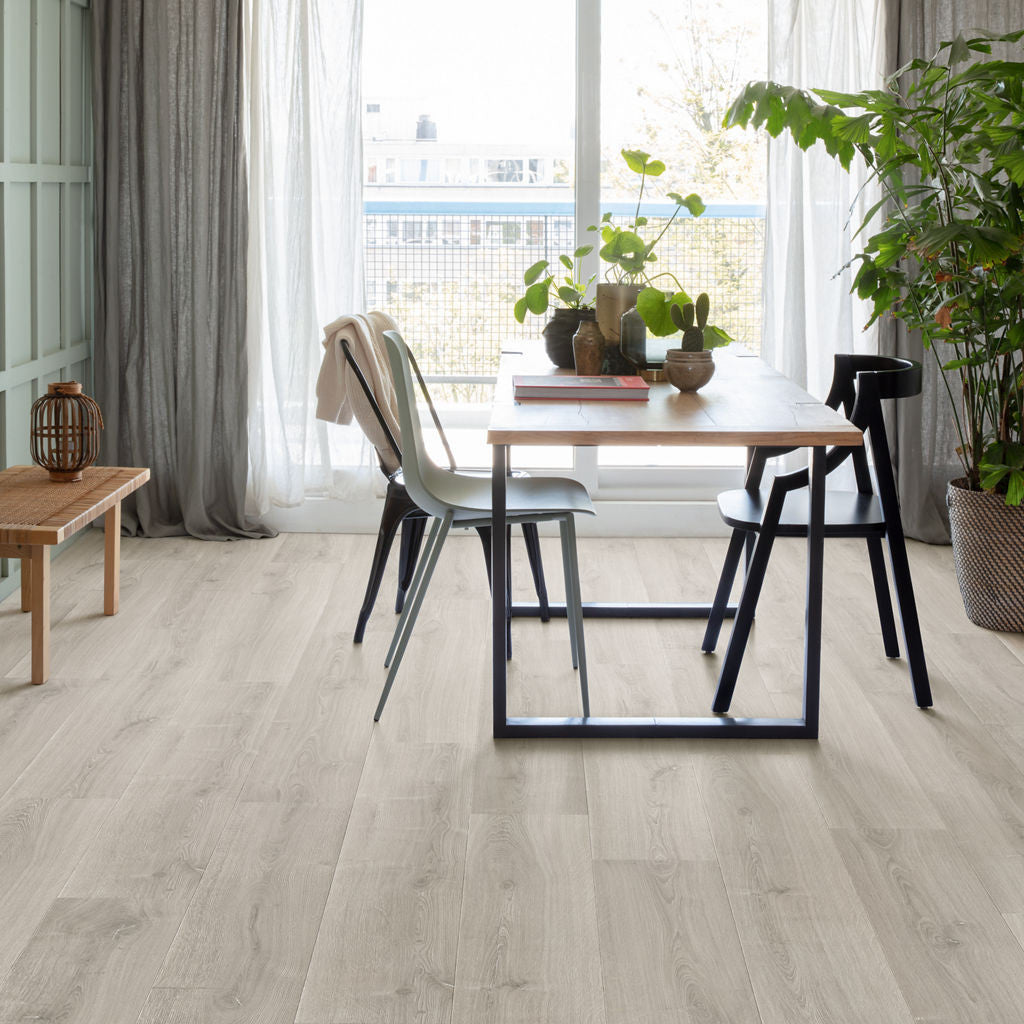 Quick-Step Capture Brushed Oak Grey SIG4765 9mm Laminate Flooring (SIG4765) - Premium Quick-Step collection featuring oak luxury vinyl tile flooring with waterproof technology and easy click-fit installation
