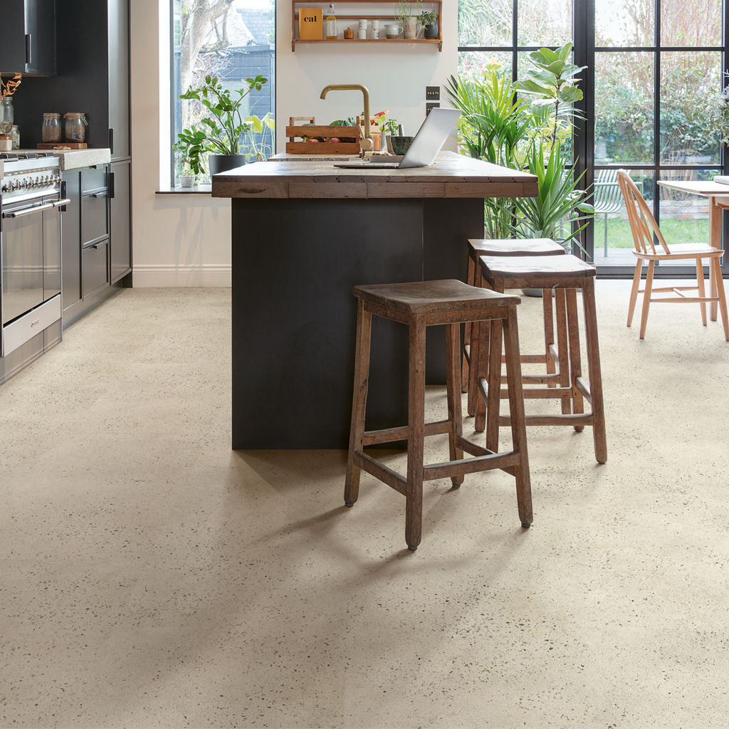 Quick-Step Alpha Vinyl Illume Pebble Concrete AVMTU40276 - Premium Quick-Step collection featuring luxury vinyl tile flooring with waterproof technology and easy click-fit installation