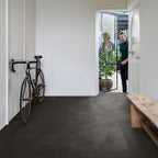 Quick‑Step Muse Black Slate MUS5492 8mm Laminate Flooring (MUS5492) - Premium Quick-Step collection featuring black luxury vinyl tile flooring with waterproof technology and easy click-fit installation