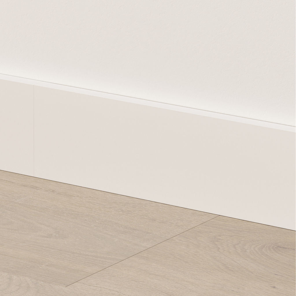 Quick-Step Clickable White Large Skirting 1.26m - Quick-Step flooring accessory