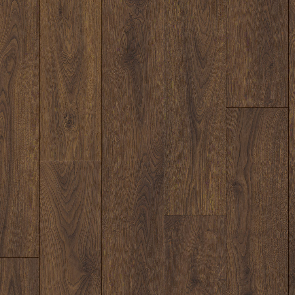 Quick-Step Classic Peanut Brown Oak CLM5800 8mm Laminate Flooring (CLM5800) - Premium Quick-Step collection featuring brown luxury vinyl tile flooring with waterproof technology and easy click-fit installation