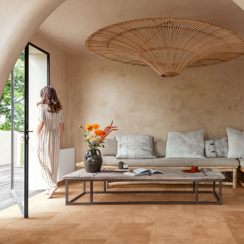 Quick‑Step Muse Terracotta MUS5490 8mm Laminate Flooring (MUS5490) - Premium Quick-Step collection featuring luxury vinyl tile flooring with waterproof technology and easy click-fit installation