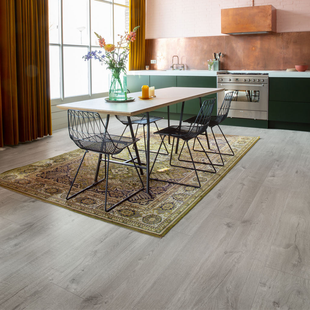 Quick-Step Alpha Bloom – Cotton Oak Cold Grey LVT Flooring (AVMPU40201) - Premium Alpha Bloom collection featuring oak luxury vinyl tile flooring with waterproof technology and easy click-fit installation