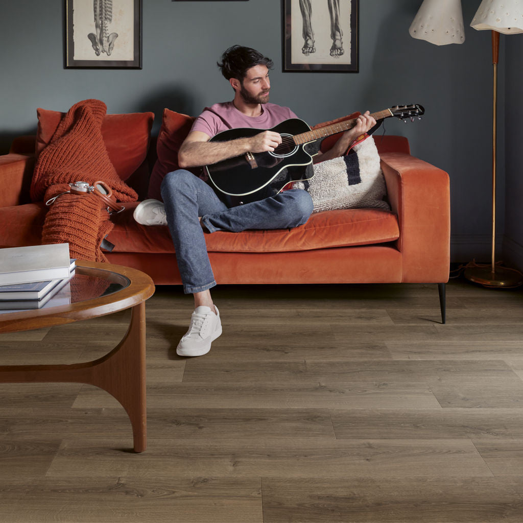 Quick-Step Capture Brushed Oak Brown SIG4766 9mm Laminate Flooring (SIG4766) - Premium Quick-Step collection featuring oak luxury vinyl tile flooring with waterproof technology and easy click-fit installation