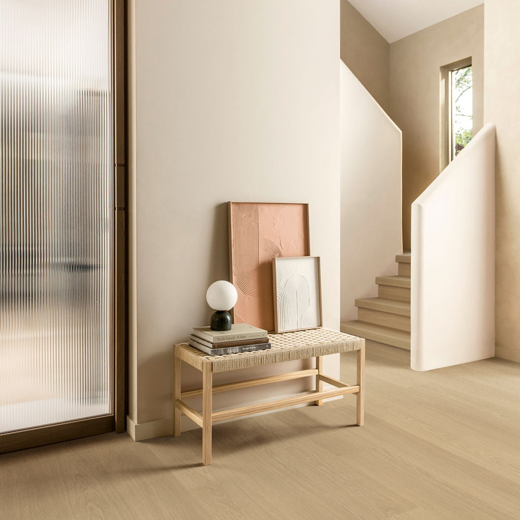 Quick-Step Capture Beige Varnished Oak SIG4750 9mm Laminate Flooring (SIG4750) - Premium Quick-Step collection featuring beige luxury vinyl tile flooring with waterproof technology and easy click-fit installation