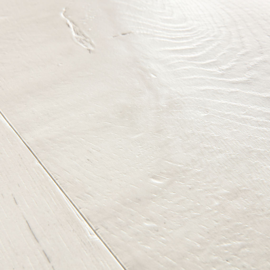Quick-Step Capture Painted Oak White SIG4753 9mm Laminate Flooring (SIG4753) - Premium Quick-Step collection featuring oak luxury vinyl tile flooring with waterproof technology and easy click-fit installation