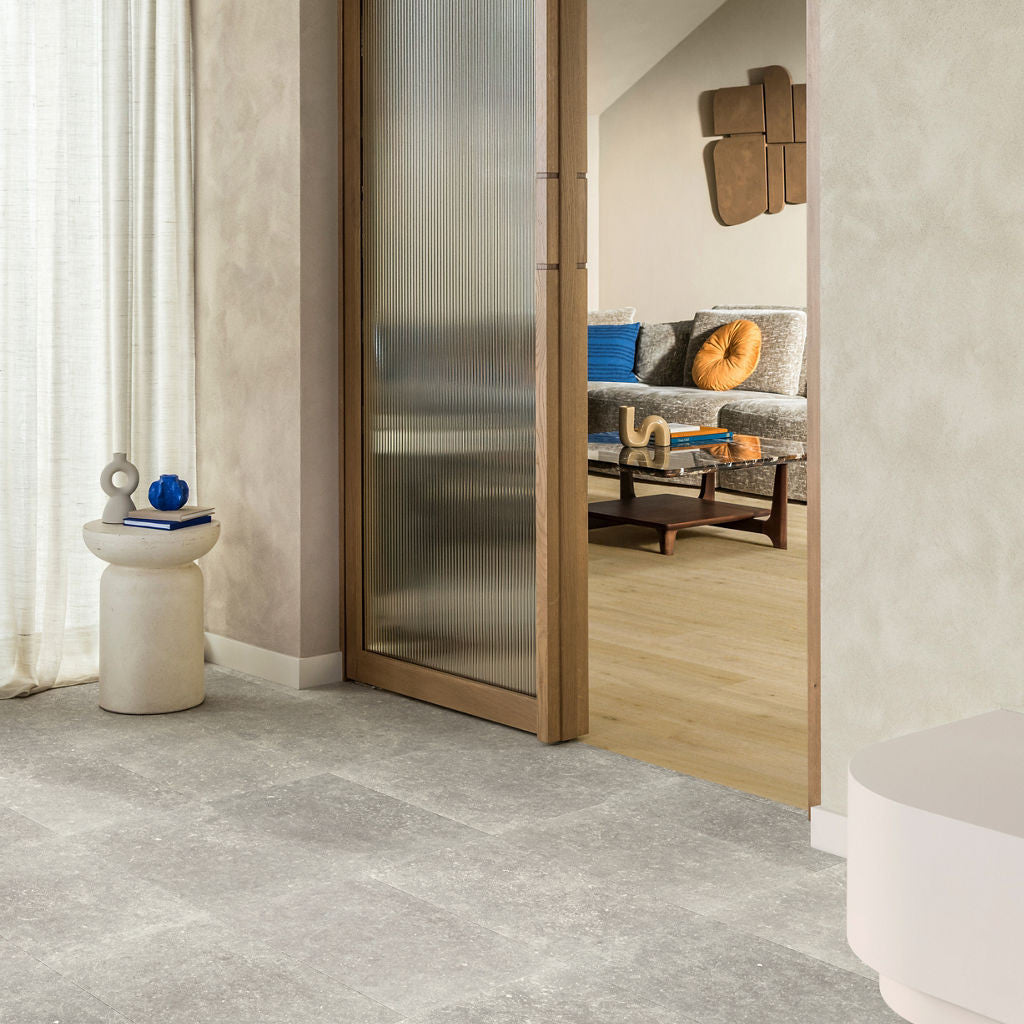 Quick‑Step Muse Dusky Bluestone MUS5485 8mm Laminate Flooring (MUS5485) - Premium Quick-Step collection featuring luxury vinyl tile flooring with waterproof technology and easy click-fit installation