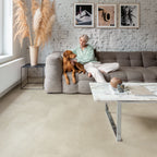 Quick-Step Alpha Vinyl Illume Sandstone Concrete AVMTU40274 - Premium Quick-Step collection featuring luxury vinyl tile flooring with waterproof technology and easy click-fit installation