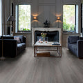 Quick-Step Alpha Vinyl Blos – Silk Oak Dark Grey Rigid Vinyl Flooring (AVSPU40060) - Premium Quick-Step collection featuring oak luxury vinyl tile flooring with waterproof technology and easy click-fit installation
