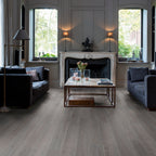 Quick-Step Alpha Vinyl Blos – Silk Oak Dark Grey Rigid Vinyl Flooring (AVSPU40060) - Premium Quick-Step collection featuring oak luxury vinyl tile flooring with waterproof technology and easy click-fit installation