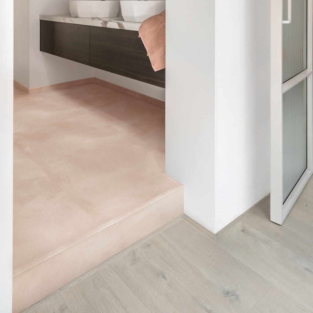 Quick-Step Alpha Vinyl Illume Soft Blush AVMTU40333 - Premium Quick-Step collection featuring luxury vinyl tile flooring with waterproof technology and easy click-fit installation
