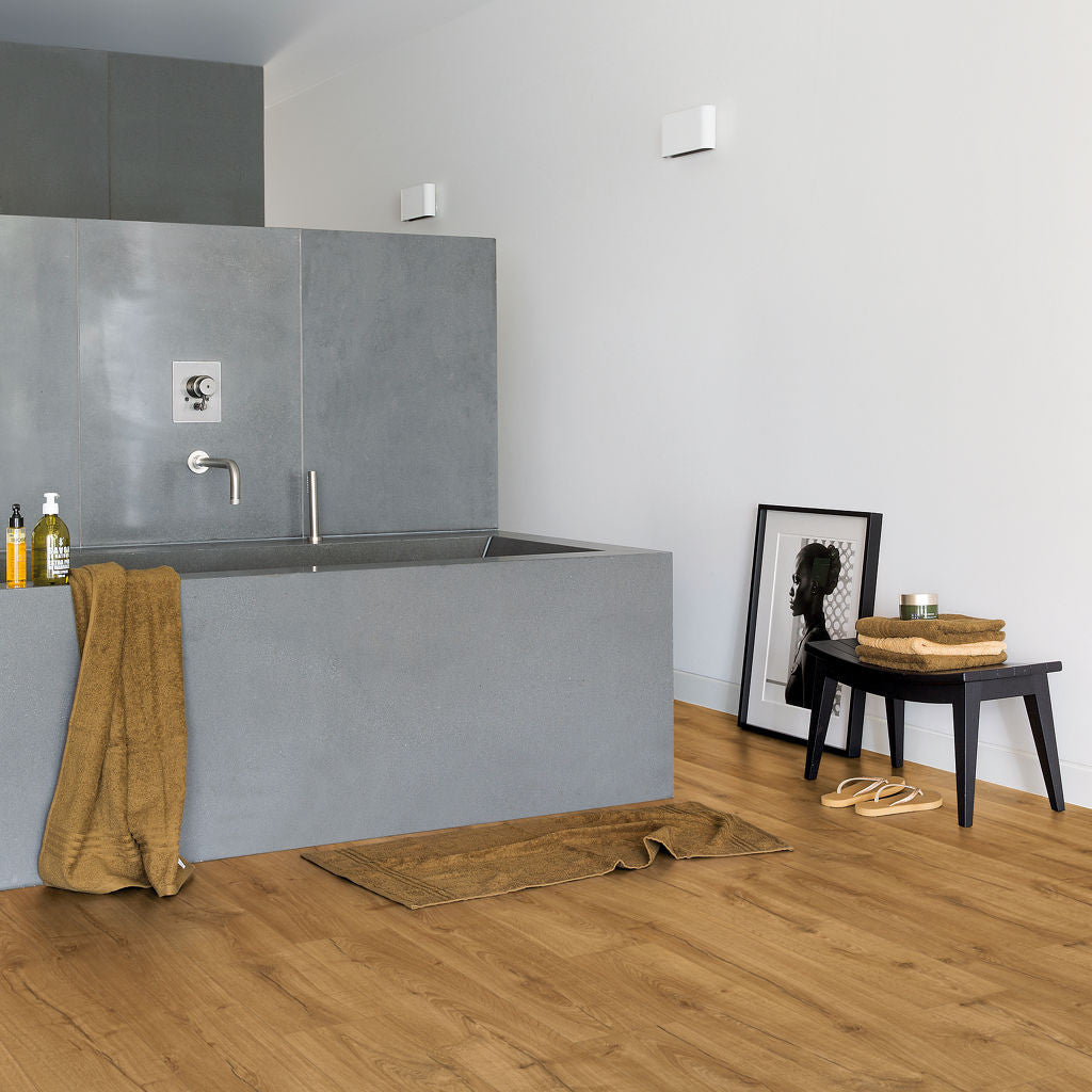 Quick-Step Impressive Ultra Classic Oak Natural IMU1848 12mm Laminate Flooring 9.5mm Laminate Flooring (IMU1848) - Premium Impressive collection featuring oak luxury vinyl tile flooring with waterproof technology and easy click-fit installation
