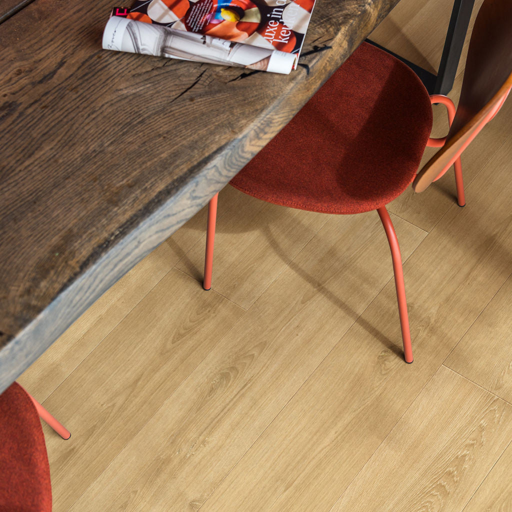 Quick-Step Capture Brushed Oak Warm Natural SIG4762 9mm Laminate Flooring (SIG4762) - Premium Quick-Step collection featuring oak luxury vinyl tile flooring with waterproof technology and easy click-fit installation