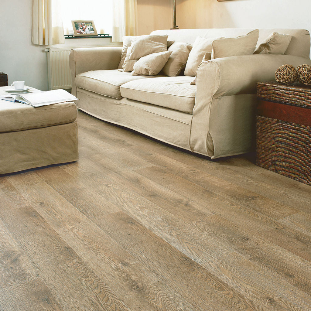 Quick-Step Eligna Old Oak Matt Oiled EL312 8mm Laminate Flooring (EL312) - Premium Quick-Step collection featuring oak luxury vinyl tile flooring with waterproof technology and easy click-fit installation
