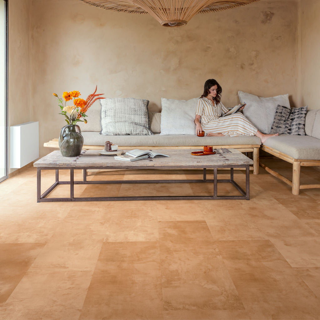 Quick‑Step Muse Terracotta MUS5490 8mm Laminate Flooring (MUS5490) - Premium Quick-Step collection featuring luxury vinyl tile flooring with waterproof technology and easy click-fit installation
