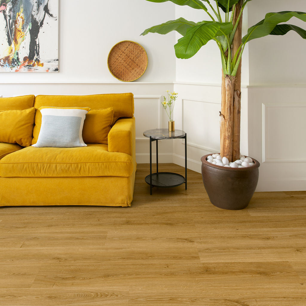 Quick-Step Alpha Bloom – Botanic Smoked Oak LVT Flooring (AVMPU40238) - Premium Alpha Bloom collection featuring oak luxury vinyl tile flooring with waterproof technology and easy click-fit installation